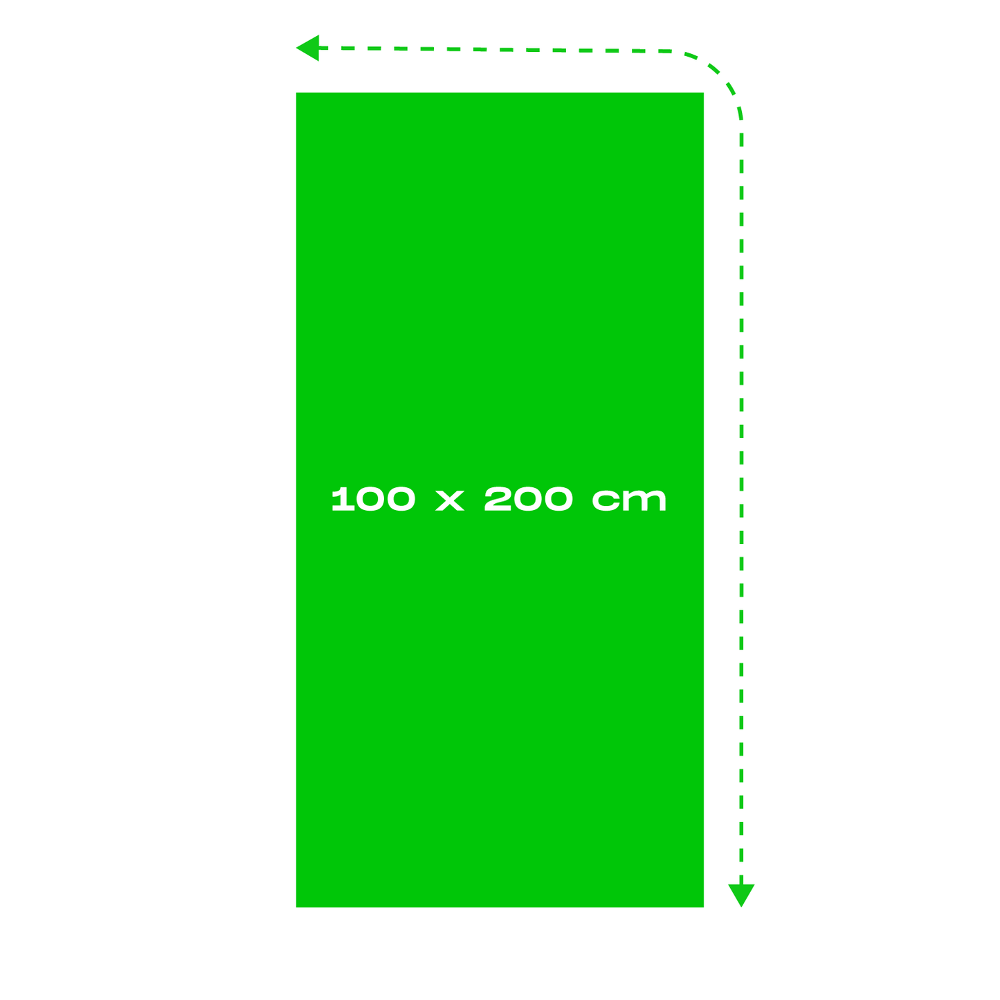 100 x 200 cm Maatwerk